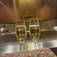 山彦 - アニバーサリープラン１５５００円。シャンパンとノンアルコールスパークリング。