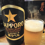 あじ蔵 - メニューには無かった黒ラベル