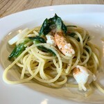 リトルネスト - 海老と長芋、青ネギのペペロンチーノ