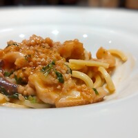 tens. - ハリイカのラグーソース、手打ちトンナレッリ