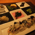 旬菜パレットとお刺身のサラダ＾＾