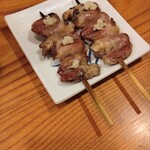 里葉亭 - ハツ（生姜のってます）これマジで美味かった