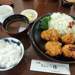 とんかつ 椿 - 日曜日は単品扱いでそれぞれ注文