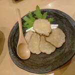 すし酒家 一歩 - いぶりがっこチーズ