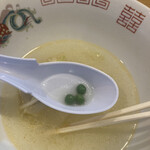 中華そば ひかり - 仙豆3粒(๑˃ꇴ˂๑)