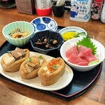 おいなり食堂 - おいなりランチ 好きなおいなりさんを3つ選ぶ