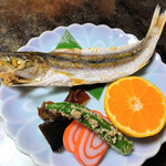 池田屋旅館 - さらに自家製干しカマスの焼き魚も