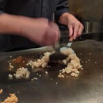 鉄板焼 とよ田 - ガーリックライス