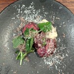 鉄板焼 とよ田 - 飛騨牛のハラミ　トリュフとパルミジャーノ