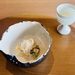 湖里庵 - 柿の白和え