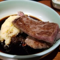 モリタ屋 四条猪熊本店 - つけダレ、黄身おろし。