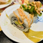 すし 銚子丸 - えびアボカドロール(明太マヨあり)
