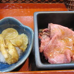 人と木 - なめこおろし、牛しゃぶで