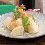 トリワイン ＰＩＫＯＳＨＨＨＵ - 鶏出汁大根と鶏のフリッター