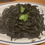 朝食イタリアン キッキリッキー - イカスミパスタ