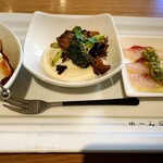 HACHIDORI - 前菜３種盛り合わせ