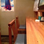 酒処 つがる - 201405　つがる　店内（座席より右まわり）⇒左隣さん