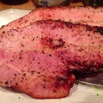 酒処 つがる - 201405　つがる　★ベーコンステーキ（860円）★ベーコンステーキ（左）