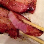 酒処 つがる - 201405　つがる　★ベーコンステーキ（860円）★ベーコンステーキ　※箸との比較