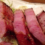 酒処 つがる - 201405　つがる　★ベーコンステーキ（860円）★ベーコンステーキ　※カットしました