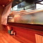 酒処 つがる - 201405　つがる　店内（座席より右まわり）⇒厨房は、殆ど見えません(゜o゜)