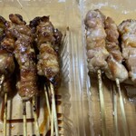 炭火やきとり 鳥信 - ラップを取ったところ