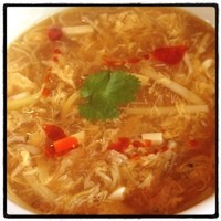 礼華 - サンラータン麺。美味しかったけど、もっとパンチが効いていてもいい。