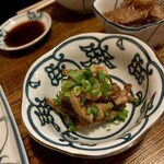 ばんや - イカの肝和え。「肝和え」って名前で言ってなかったので正式名称は不明。