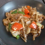 福苑 - 牛肉の黒胡椒炒め