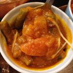 インドカレー クシ - 日替わり、チキンと野菜カレー