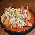ぬくぬく屋 十三店 - ピザ風たこ焼き