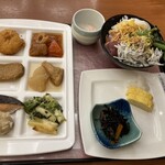 道後プリンスホテル - 朝はバイキング　のっけ盛りが推し