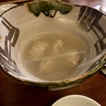 江戸そば 佗介 - そばがき / 湯だめ