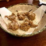 江戸そば 佗介 - そばがき / 鬼揚げ