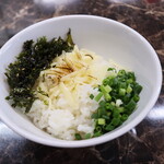 自家製麺 ら～めん かり屋 - チーズリゾット用のライス