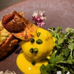 銀座 鮨 桃の木 - 伊勢エビマヨ。