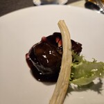 銀座 鮨 桃の木 - 黒酢酢豚。