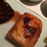 銀座 水野 - 蛸の柔らか煮・鯵の南蛮漬け・生麩の田楽・そら豆の木の芽和え・トマトの蜂蜜煮