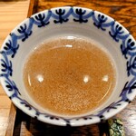 肉割烹 上 - しゃぶしゃぶの出汁のスープ