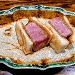 肉割烹 上 - シャトーブリアンのカツサンド