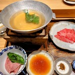 肉割烹 上 - しゃぶしゃぶ