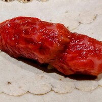 肉割烹 上 - ヒレ肉のお寿司