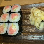 海老寿司 - ネギトロは、断面が綺麗