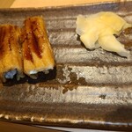 海老寿司 - 穴子は、炙って出してくれます。