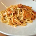 ブック&カフェ こ・らっしぇ - ドライトマトのオーリオパスタ