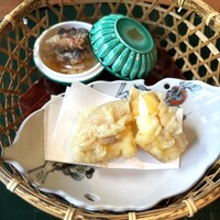 日本料理 おりじん - 柿とチーズの挟み揚げとサンマの南蛮漬け
