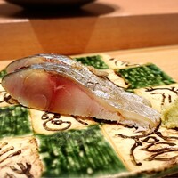 築地青空三代目 丸の内 - ・締め鯖の藁焼き