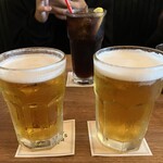 クリッターズバーガー - DRAFT BEER SETのビール２杯分！