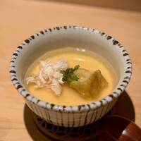 湘南沖地蟹専門店ふじ月 - 蟹、焼きなす、カチョカバロの茶碗蒸し