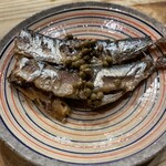食堂 おがわ - “オイルサーディン”。大きめの鰯。味わいが深い！